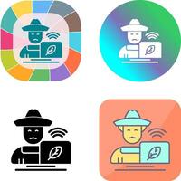 Farmer Icon Design vector