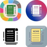 News Icon Design vector