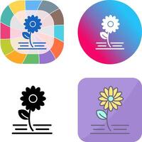 Flowers Icon Design vector