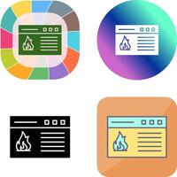 Fire Icon Design vector