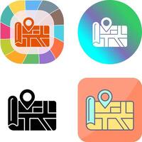 Map Icon Design vector