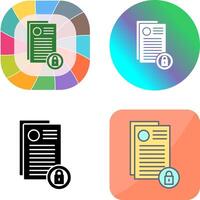 Privacy Icon Design vector