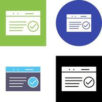 Unique QC Passed Icon Design vector
