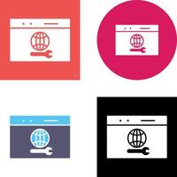 Unique Web Support Icon Design vector