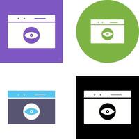 Unique Link Optimization Icon Design vector