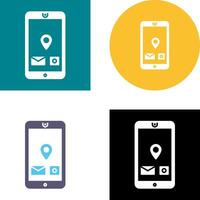 Unique Mobile Applications Icon Design vector