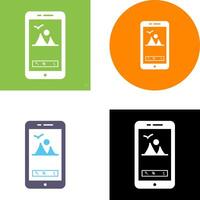 Unique Edit Picture Icon Design vector