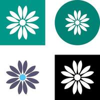 Unique Flower Icon Design vector