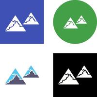 Unique Mountains Icon Design vector