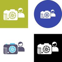 Unique Photographer Icon Design vector