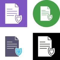 Private Document Icon Design vector