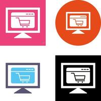 Ecommerce Website Icon Design vector