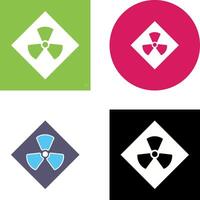 Radiation Icon Design vector