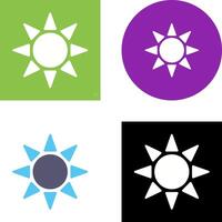 UV Radiation Icon Design vector