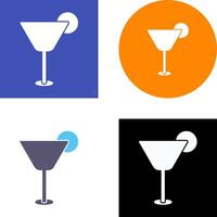 Cocktail Drink Icon Design vector