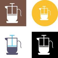 French Press Icon Design vector