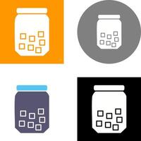 Sugar Bottle Icon Design vector