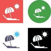 diseño de icono de playa vector