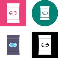 Coffee Packets Icon Design vector