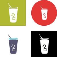 Iced Coffee Icon Design vector