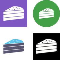 Cake Slice Icon Design vector