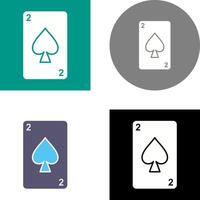 Spades Card Icon Design vector