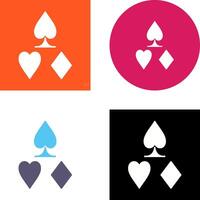 Card Suits Icon Design vector