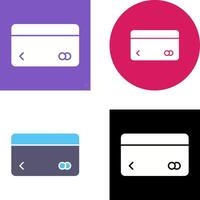 único crédito tarjeta icono diseño vector