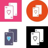 Playing Cards Icon Design vector