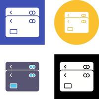 Unique Multiple Cards Icon Design vector