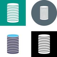 Stack of Coins Icon Design vector