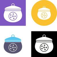 Cookie Jar Icon Design vector