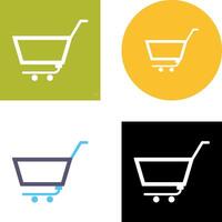 Unique Empty Cart Icon Design vector