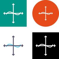 Unique Graph Icon Design vector