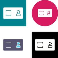 Unique Membership Card Icon Design vector