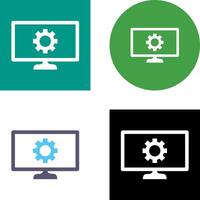 Unique Network Settings Icon Design vector