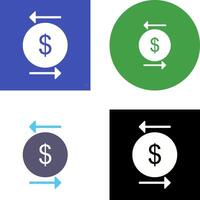 Unique Transcation Icon Design vector