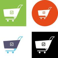 Unique Confirm Order Icon Design vector