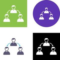 Unique Connected Users Icon Design vector