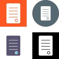 Unique Reports Icon Design vector