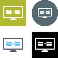 Unique File Sharing Icon Design vector