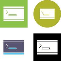 Unique Console Icon Design vector