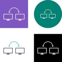 Unique Connected Systems Icon Design vector