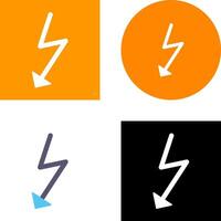 Unique Flash Icon Design vector