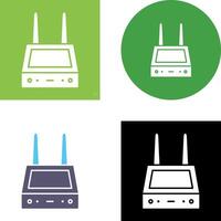 Unique Router Icon Design vector