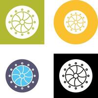 Unique Optical Diaphram Icon Design vector