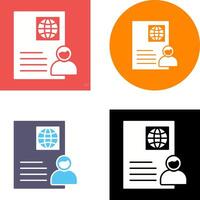 Global Profile Icon Design vector