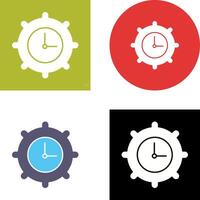 Time Settings Icon Design vector