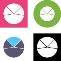 Pie Chart Analysis Icon Design vector