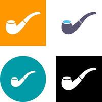 Smoking Pipe Icon Design vector